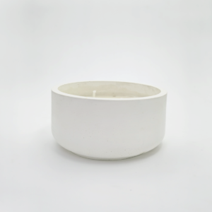 Bowl Plain Candle with Lid - Cement