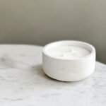 Bowl Plain Candle with Lid – Concrete