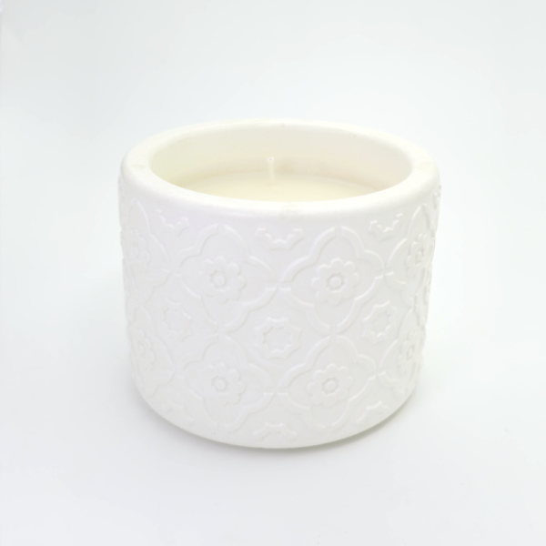 Tumblar Intricate Pattern Candle - Cement