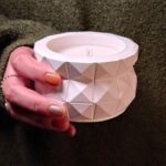 Abstract Blocks Concrete Bowl – Soy Candle