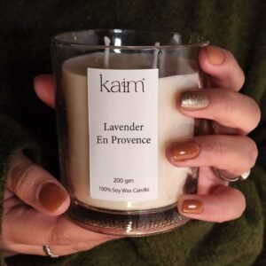 Large Glass Tumbler Candle – Lavender en Provence Fragrance