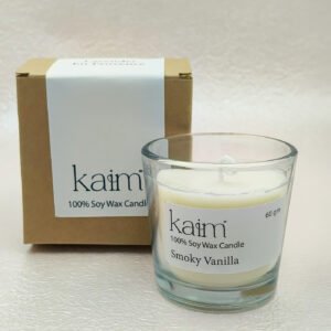 Small Glass Tumbler Candle - Smoky Vanilla Fragrance