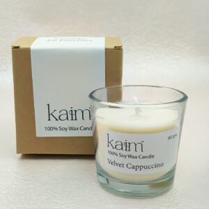 Small Glass Tumbler Candle - Velvet Cappuccino Fragrance