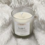 Frosted White Glass Candle