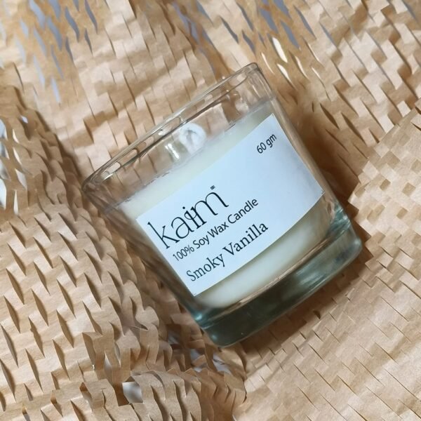 Small Glass Tumbler Candle - Smoky Vanilla Fragrance