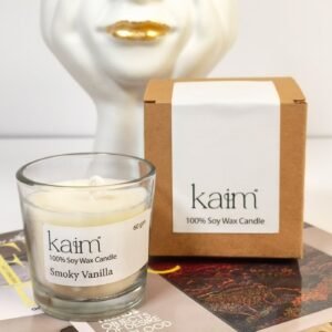 Small Glass Tumbler Candle - Smoky Vanilla Fragrance